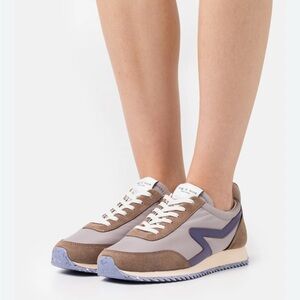 Rag & Bone  Retro Runner a blend of suede and nylon. Brown and purple